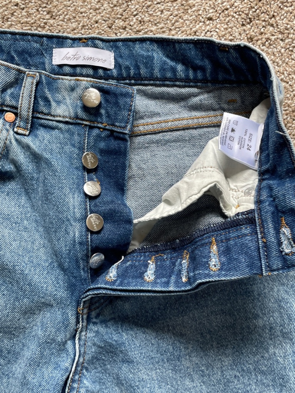 Betro Simone High Rise Straight Leg Jeans - Picture 3 of 9